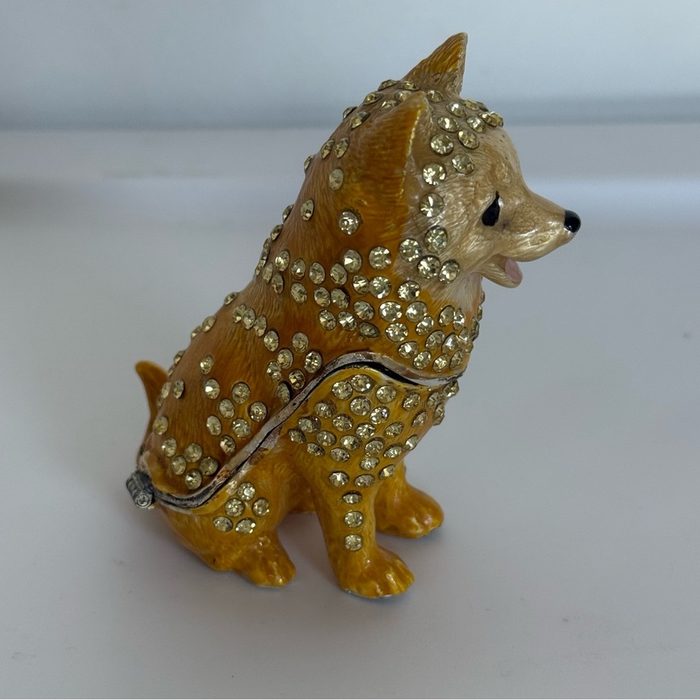 bedazzled shiba inu figurine - Picture 4 of 10